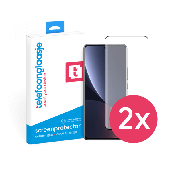 Xiaomi 12 screenprotector Edge to Edge - 2 stuks