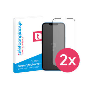 iPhone 14 Max screenprotector - Edge to Edge - DuoPack