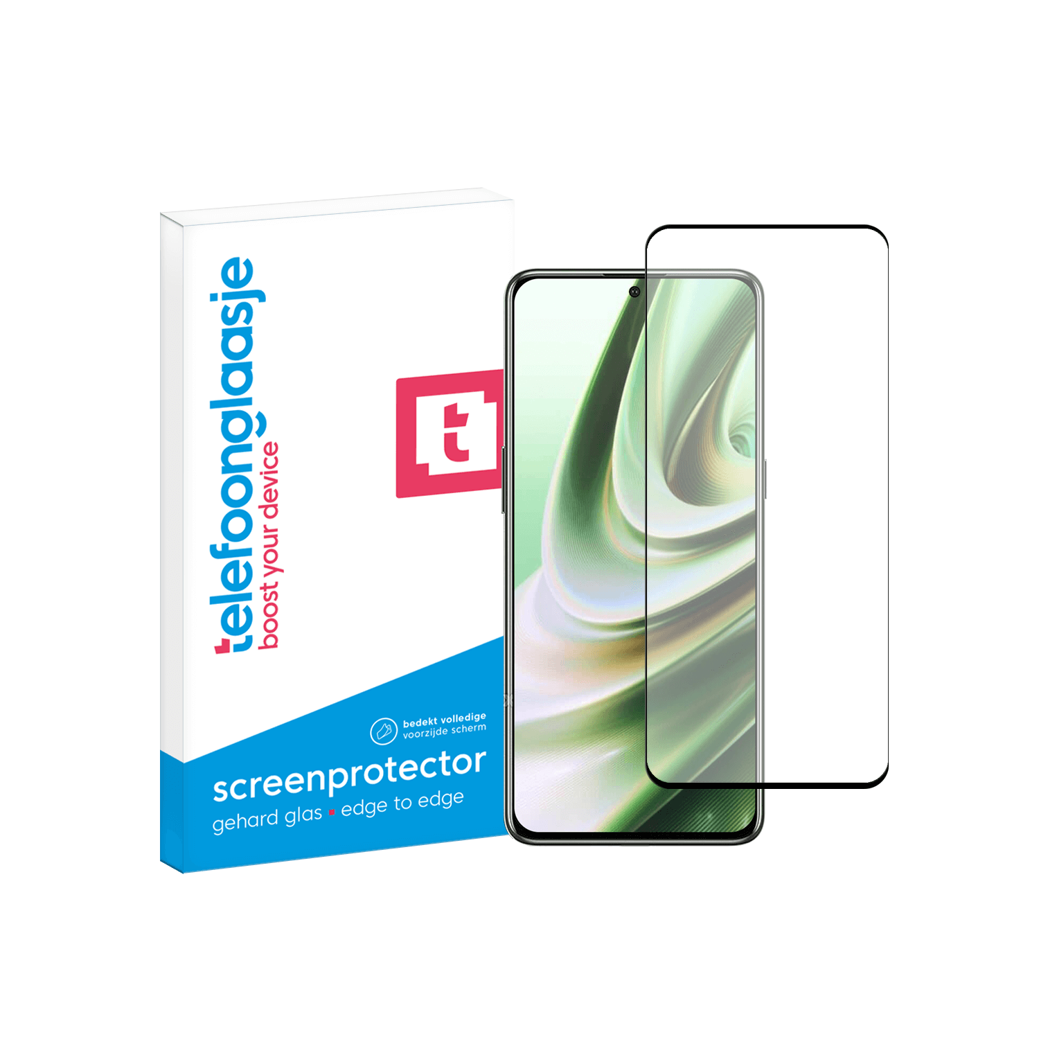 OnePlus 10T screenprotector gehard glas Edge to Edge