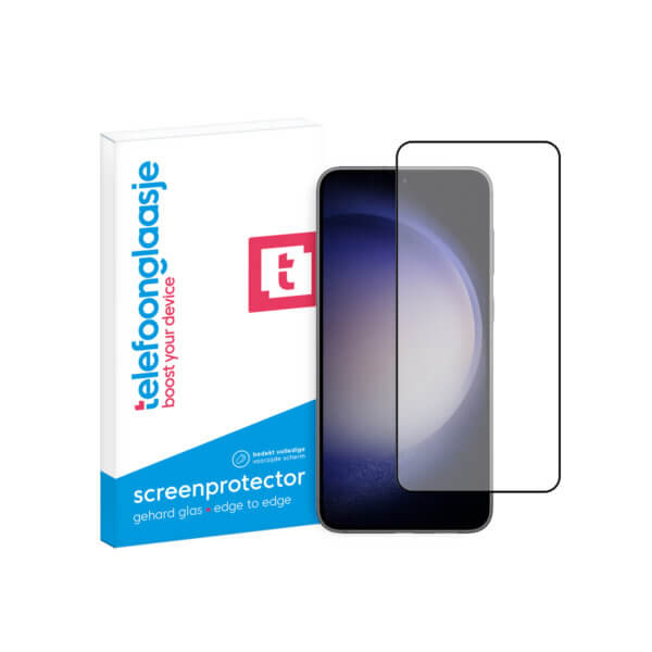 Samsung Galaxy S23 screenprotector Edge to Edge met Verpakking