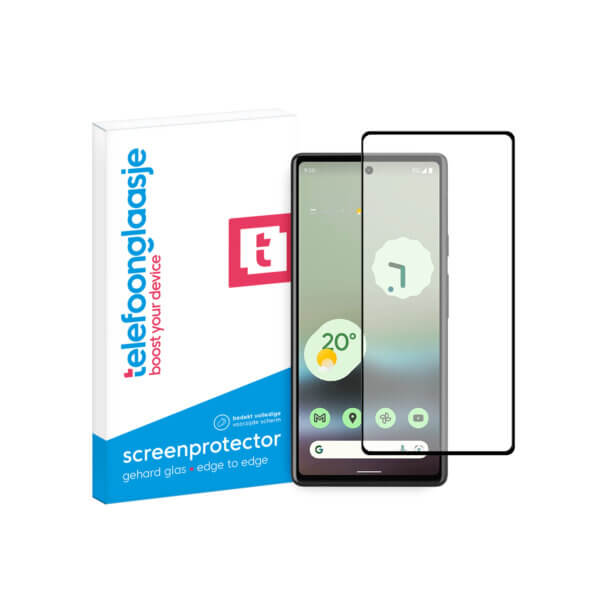 Google Pixel 6a Screenprotector Edge to Edge met verpakking