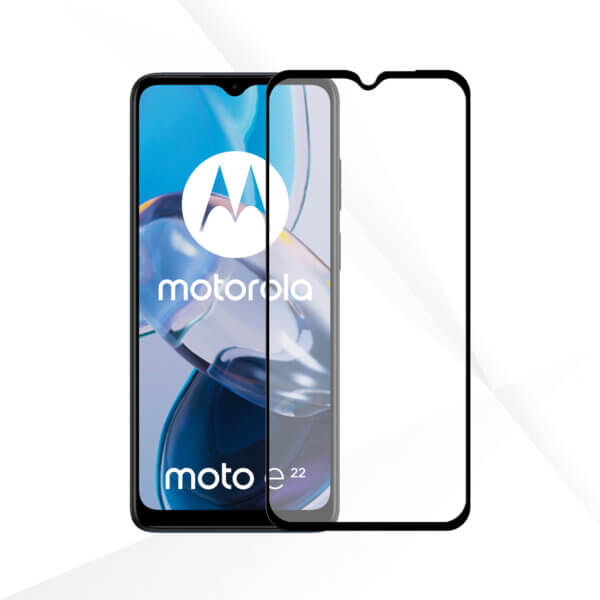 Motorola Moto E22 screenprotector Edge to Edge