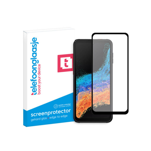 Samsung Galaxy Xcover 6 Pro screenprotector Edge to Edge met Verpakking