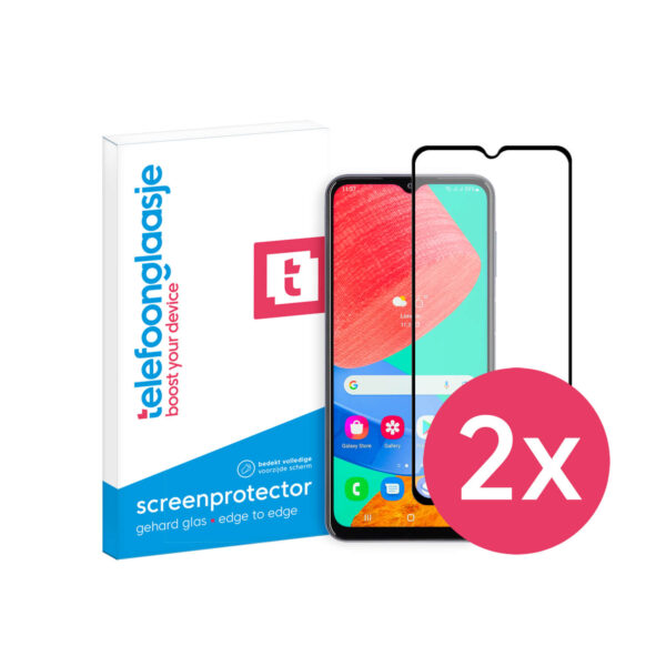 Samsung Galaxy M33 5G screenprotector edge to edge DuoPack