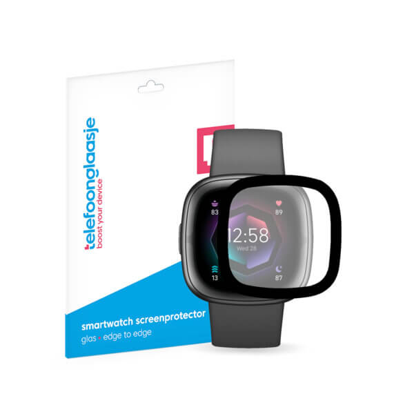 Fitbit Sense 2 smartwatch screenprotector PMMA met verpakking