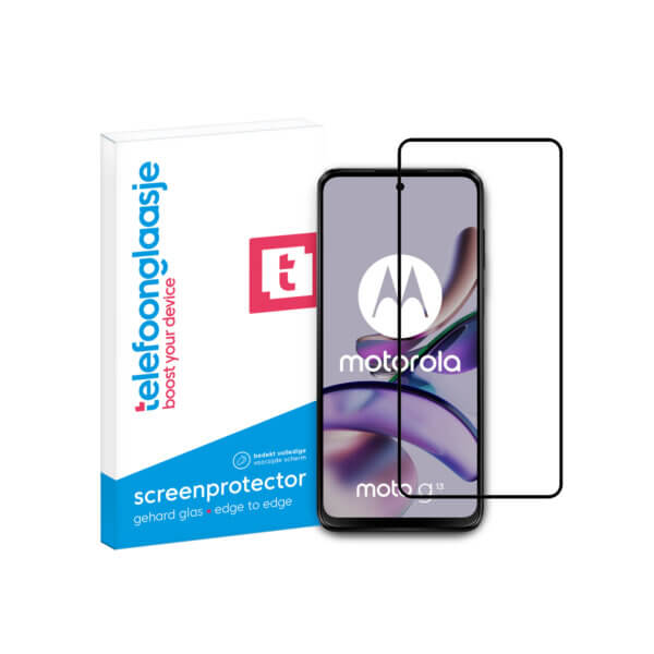 Motorola Moto G13 screenprotector Edge to Edge met verpakking