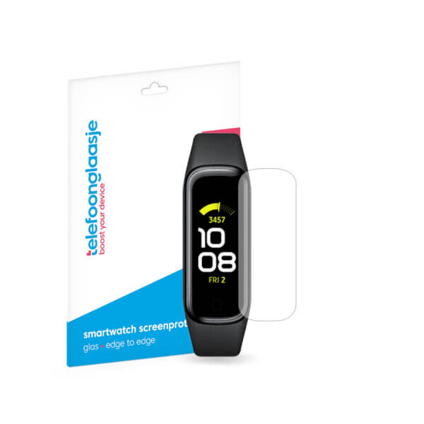 Samsung Galaxy Fit2 smartwatch screenprotector PMMA met verpakking