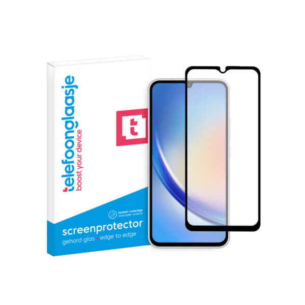 Samsung Galaxy A24 4G screenprotector Edge to Edge met verpakking