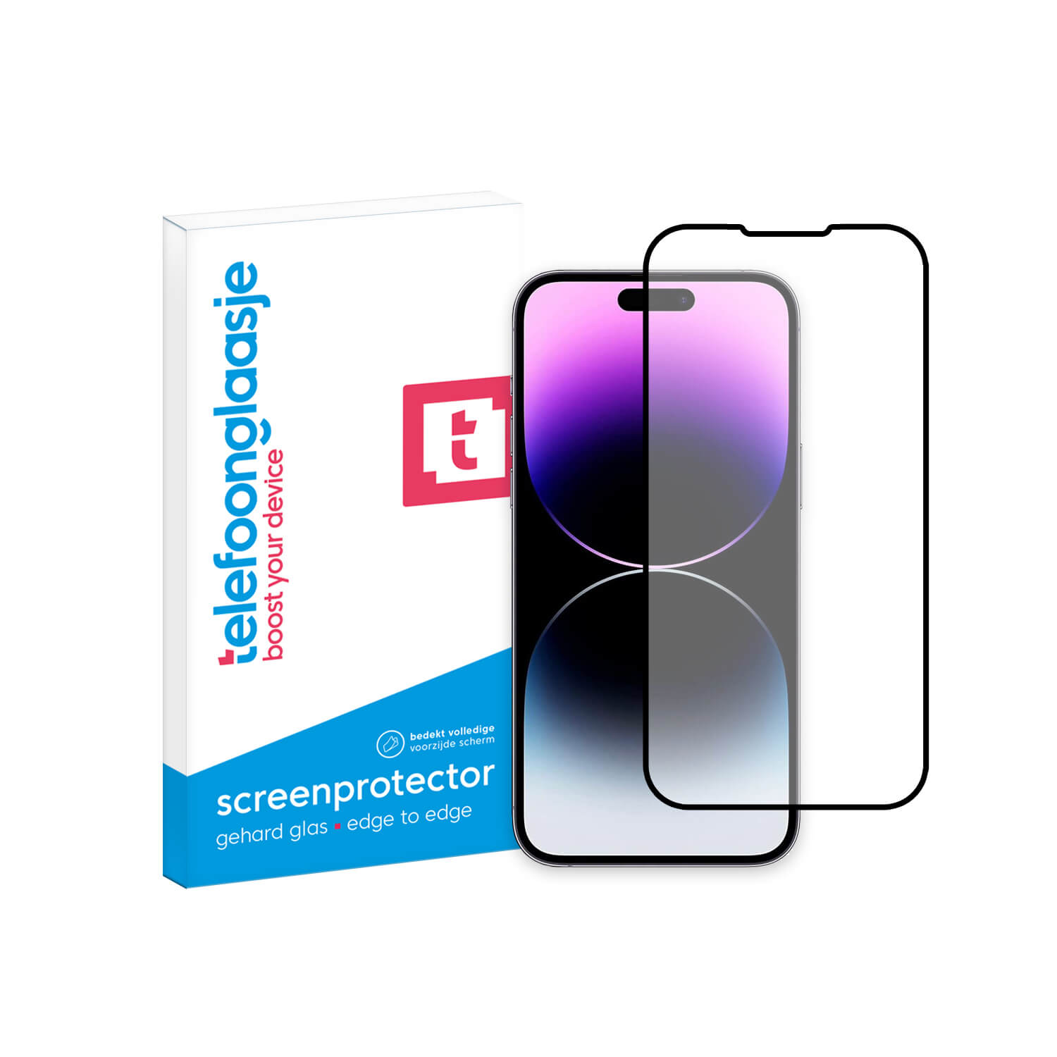 iPhone 15 Pro screenprotector gehard glas Edge to Edge