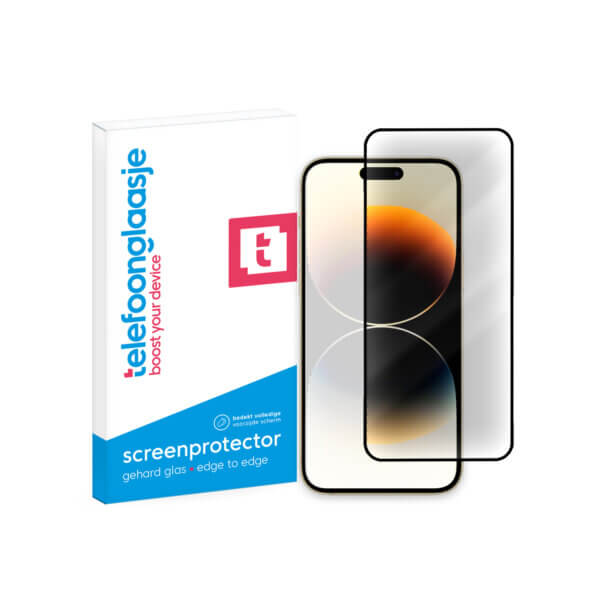iPhone 15 Pro Max Edge to Edge Anti-Glare screenprotector Telefoonglaasje met verpakking