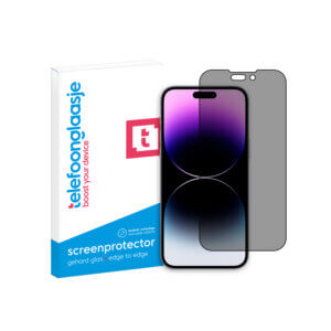 iPhone 15 Pro Edge to Edge Privacy screenprotector Telefoonglaasje met verpakking