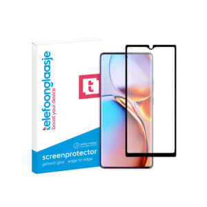 Motorola Edge 40 Pro screenprotector gehard glas Edge to Edge met verpakking
