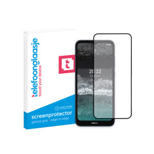 Nokia C21 Edge to Edge screenprotector telefoonglaasje met verpakking