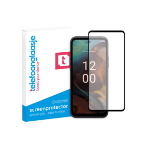 Nokia XR21 telefoonglaasje screenprotector Edge to Edge gehard glas met verpakking