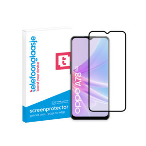 OPPO A78 5G Edge to Edge screenprotector telefoonglaasje met verpakking