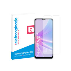 OPPO A78 5G screenprotector telefoonglaasje gehard glas met verpakking