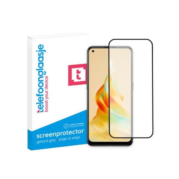 OPPO Reno8 T 4G Edge to Edge screenprotector Telefoonglaasje met verpakking