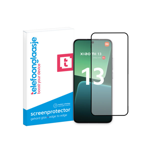 Xiaomi 13 Edge to Edge screenprotector telefoonglaasje met verpakking