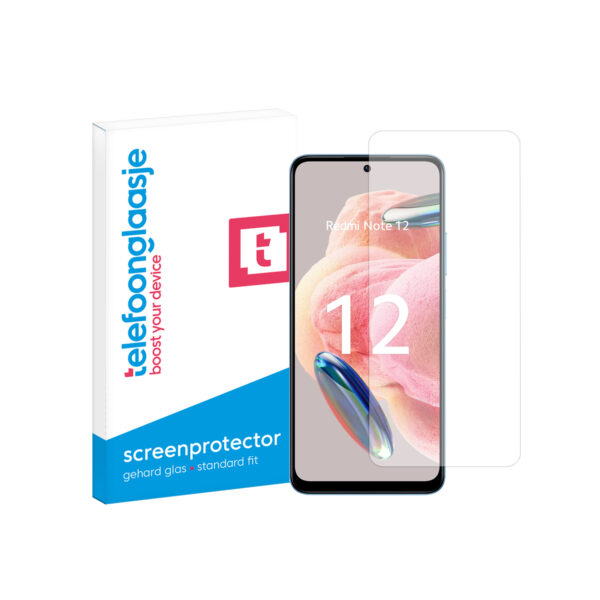 Xiaomi Redmi Note 12 4G screenprotector telefoonglaasje gehard glas met verpakking