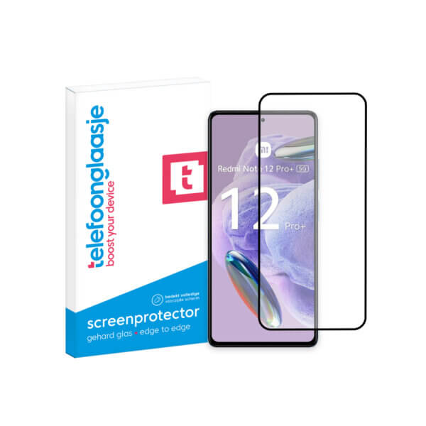 Xiaomi Redmi Note 12 Pro+ 5G Edge to Edge screenprotector Telefoonglaasje met verpakking