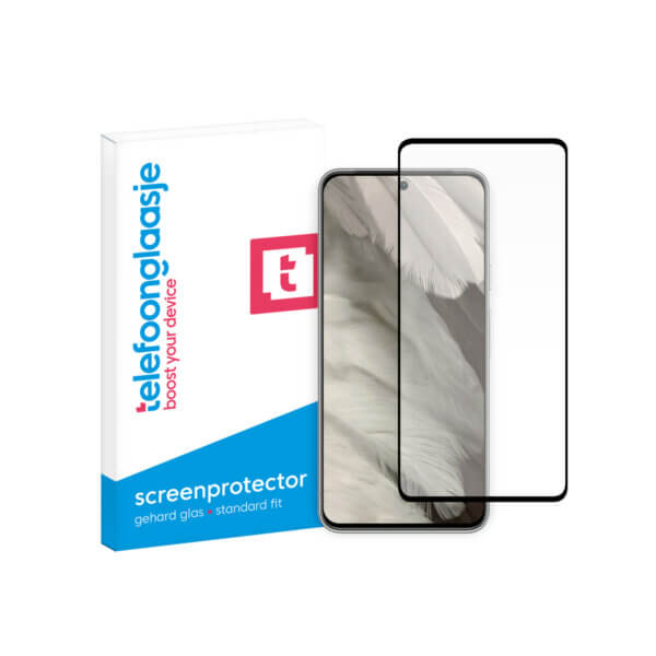 Google Pixel 8 Telefoonglaasje Edge to Edge screenprotector met verpakking