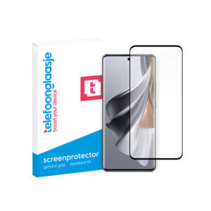 OPPO Reno10 Telefoonglaasje Edge to Edge screenprotector met verpakking