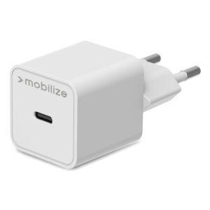 Mobilize Wall Charger USB-C 20W White Diagonaal