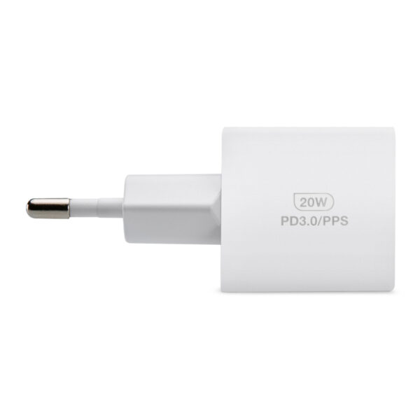Mobilize Wall Charger USB-C 20W White zijaanzicht 2