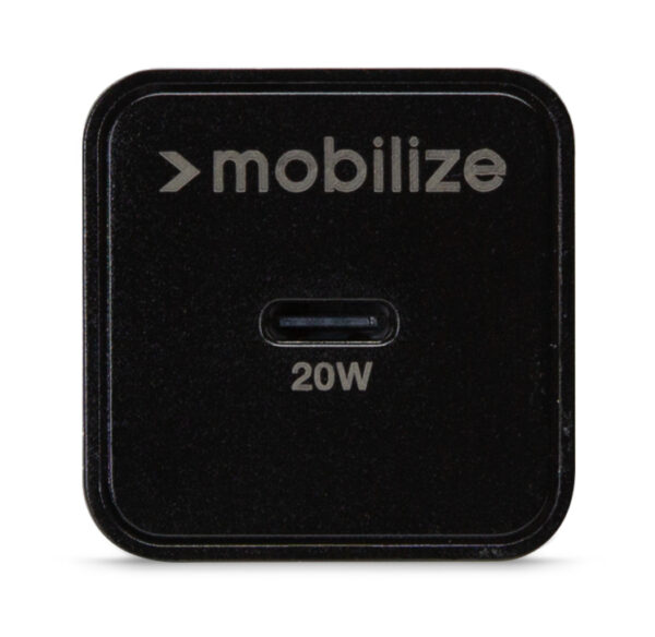 Mobilize Wall Charger USB-C 20W Black vooraanzicht
