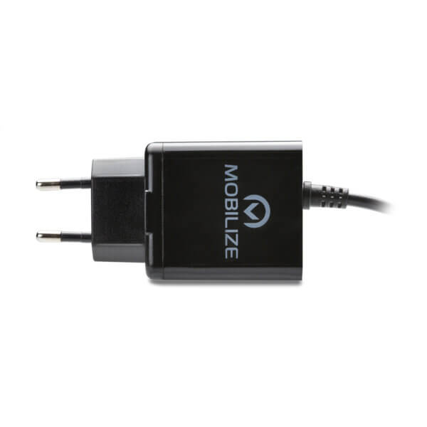 Mobilize Wall Charger Micro-USB 12W Black voorkant