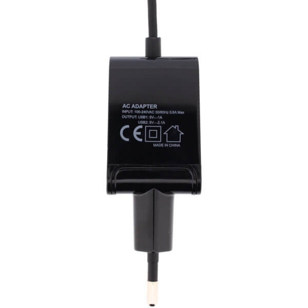 Mobilize Wall Charger USB to Micro-USB 15W 1m Black onderkant