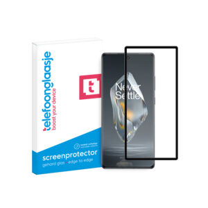 OnePlus 12R Telefoonglaasje screenprotector Edge to Edge gehard glas met verpakking