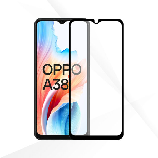 OPPO A38 Telefoonglaasje screenprotector Edge to Edge gehard glas