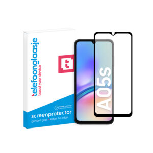 Samsung Galaxy A05s Telefoonglaasje screenprotector Edge to Edge gehard glas met verpakking