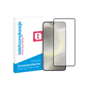 Samsung Galaxy S24 5G Telefoonglaasje screenprotector Edge to Edge gehard glas met verpakking