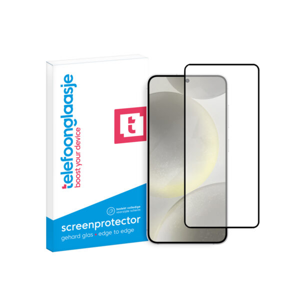 Samsung Galaxy S24 5G Plus Telefoonglaasje screenprotector Edge to Edge gehard glas met verpakking