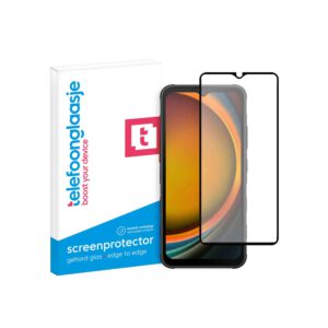 Samsung Galaxy Xcover7 Telefoonglaasje screenprotector Edge to Edge gehard glas met verpakking