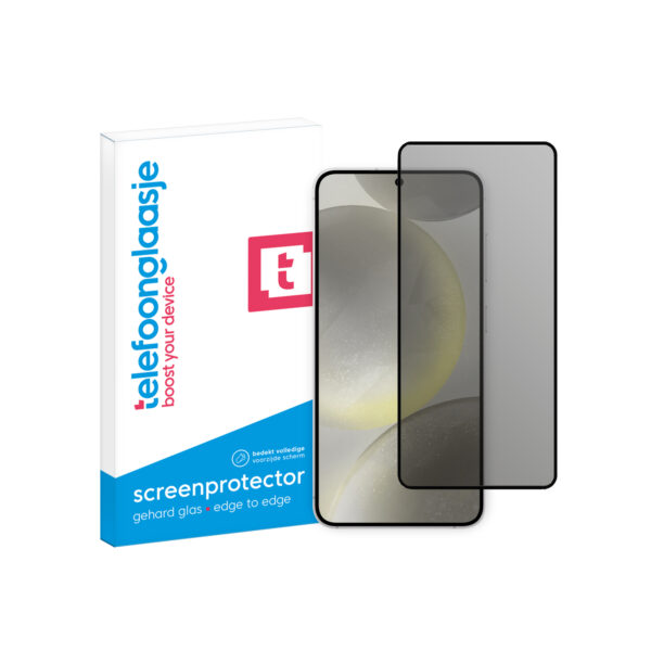 Samsung Galaxy S24 5G Telefoonglaasje Privacy Edge to Edge screenprotector met verpakking