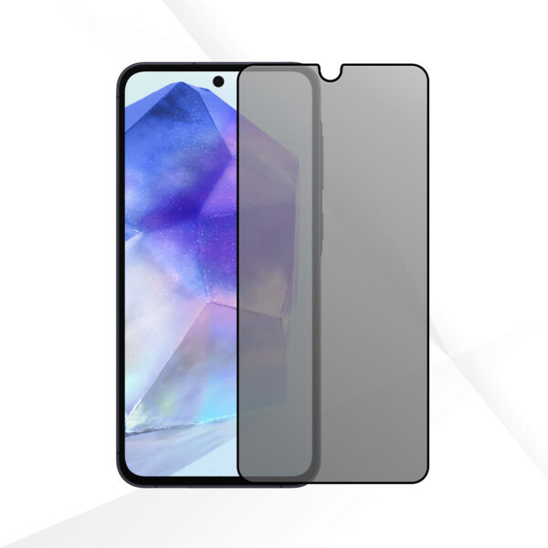 Telefoonglaasje gehard glas Privacy screenprotector Samsung Galaxy A55 met verpakking