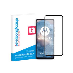 Telefoonglaasje Edge to Edge screenprotector gehard glas Motorola Moto G24 Power met verpakking