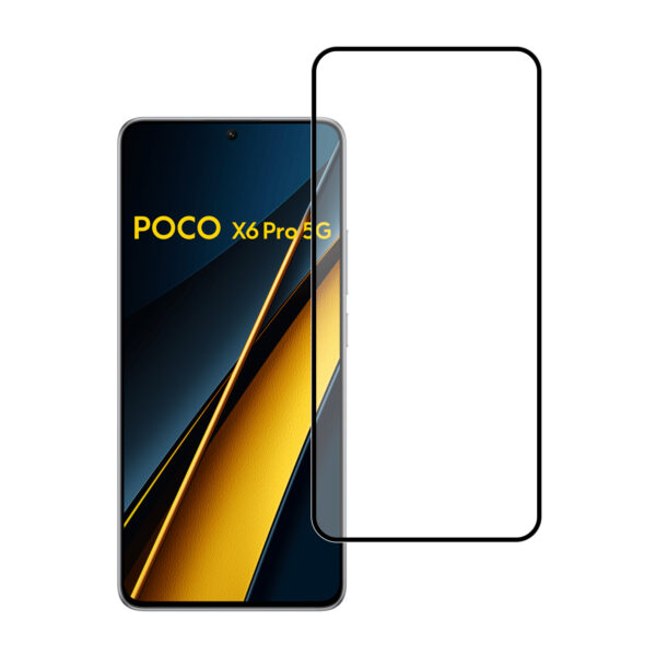 Telefoonglaasje Edge to Edge screenprotector gehard glas Xiaomi Poco X6 Pro 5G