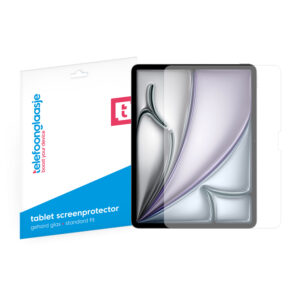 Telefoonglaasje Apple iPad Air 11 2024 gehard glas screenprotector standard fit met verpakking