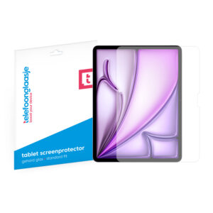 Telefoonglaasje Apple iPad Air 13 2024 gehard glas screenprotector standard fit met verpakking