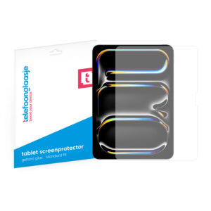 Telefoonglaasje Apple iPad Pro 11 2024 gehard glas screenprotector standard fit met verpakking