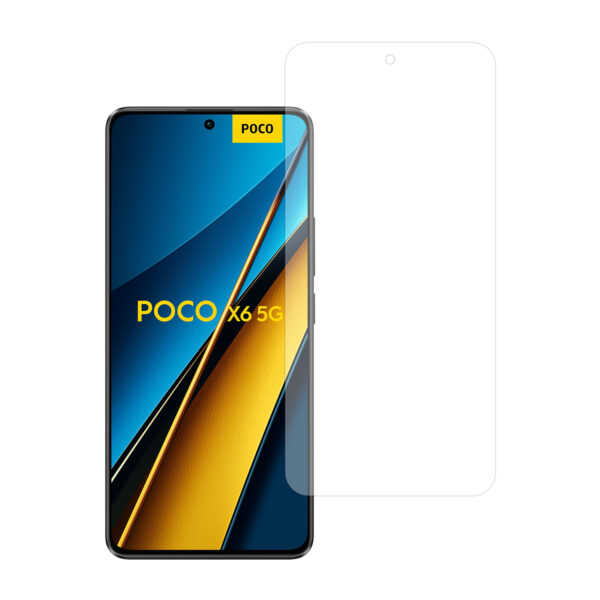 Telefoonglaasje Xiaomi Poco X6 5G gehard glas screenprotector standard fit
