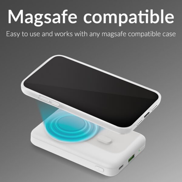 Mobilize Magnetic Wireless MagSafe Compatible Powerbank 10000mAh MagSafe compatibiliteit