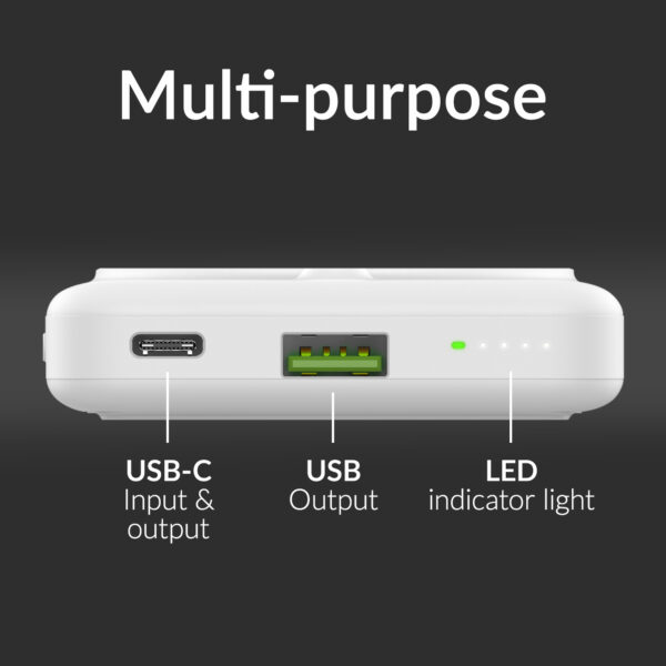 Mobilize Magnetic Wireless MagSafe Compatible Powerbank 10000mAh layout