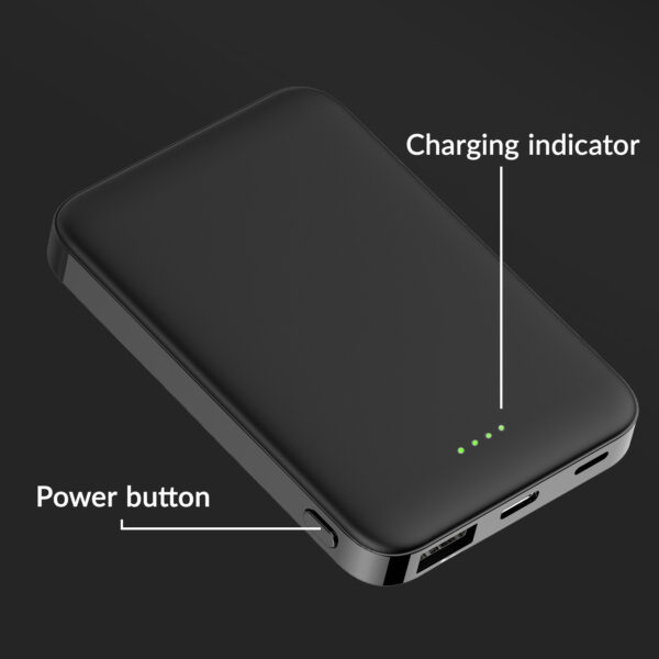 Mobilize Powerbank 5000mAh 10W Zwart functies